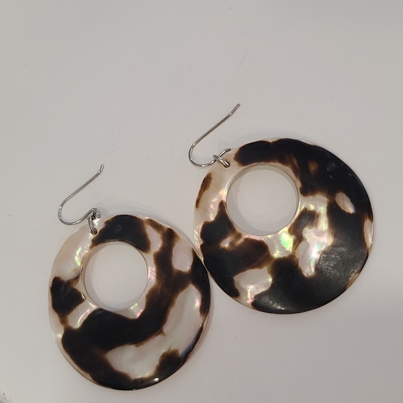 🌼🌼Tortoise Shell Earrings & Necklace Set - Picture 4 of 8